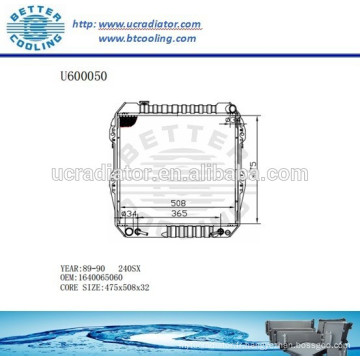 RADIATEUR 1640065060 pour TOYOTA 89-90 240SX Fabricant Et Vente Directe !